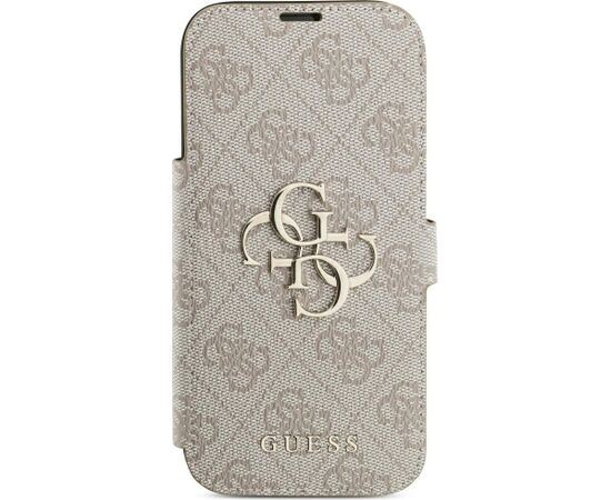 Guess Book 4G Metal Logo Case Aizsargapvalks priekš iPhone 18 Pro / iPhone 17 Pro / rozā Neoriģinālie Maciņi