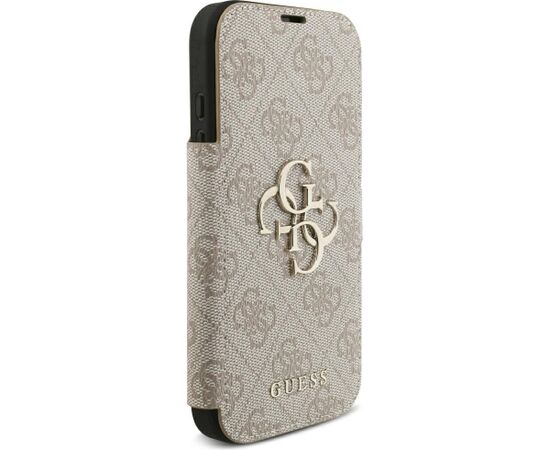 Guess Book 4G Metal Logo Case Aizsargapvalks priekš iPhone 18 Pro / iPhone 17 Pro / rozā Neoriģinālie Maciņi