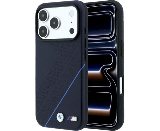 BMW M Tire Track Blue Line MagSafe Case Aizsargapvalks priekš iPhone 18 Pro Max / 17 Pro Max / tumši zils Neoriģinālie Maciņi