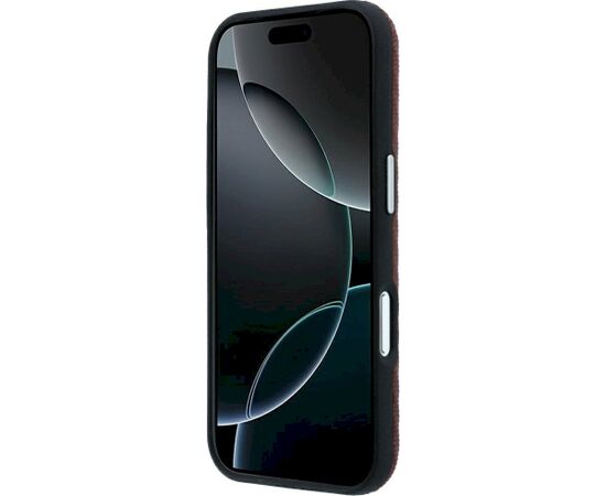 Mercedes Leather Semi Wrap Wood Effect MagSafe Aizsargapvalks priekš iPhone 18 Pro Max / 17 Pro Max / bordo Neoriģinālie Maciņi