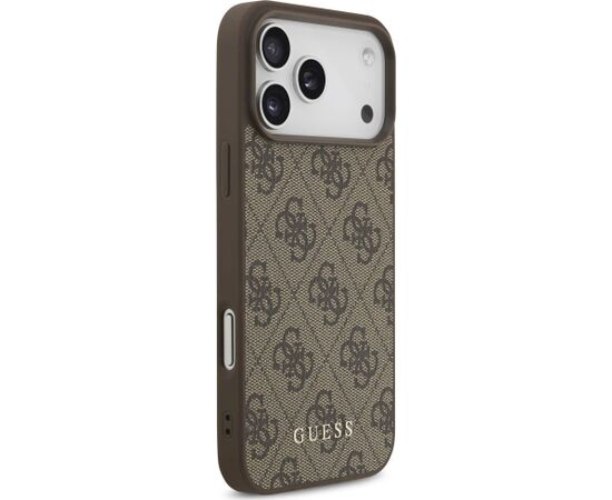 Guess 4G Classic Case Aizsargapvalks priekš iPhone 18 Pro Max / iPhone 17 Pro Max / brūns Neoriģinālie Maciņi