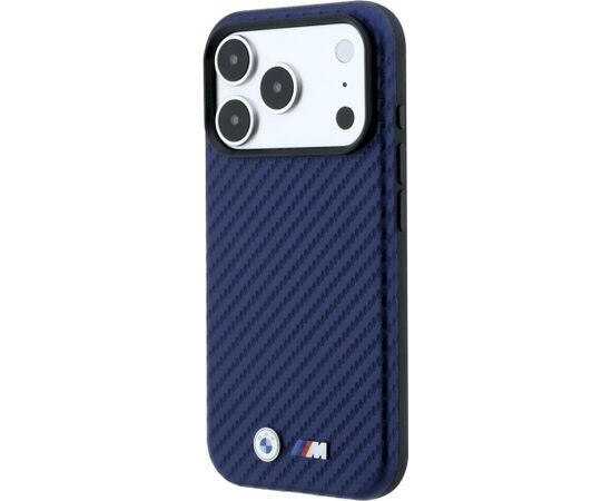 BMW M Carbon Metal Logo MagSafe Aizsargapvalks priekš iPhone 18 Pro Max / 17 Pro Max / tumši zils Neoriģinālie Maciņi