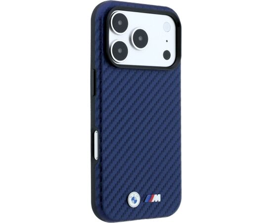 BMW M Carbon Metal Logo MagSafe Aizsargapvalks priekš iPhone 18 Pro Max / 17 Pro Max / tumši zils Neoriģinālie Maciņi