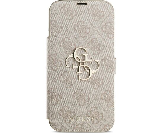Guess Book 4G Metal Logo Case Aizsargapvalks priekš iPhone 18 Pro Max / iPhone 17 Pro Max / rozā Neoriģinālie Maciņi