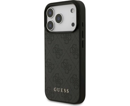 Guess 4G Classic Case Aizsargapvalks priekš iPhone 18 Pro / iPhone 17 Pro / melns Neoriģinālie Maciņi