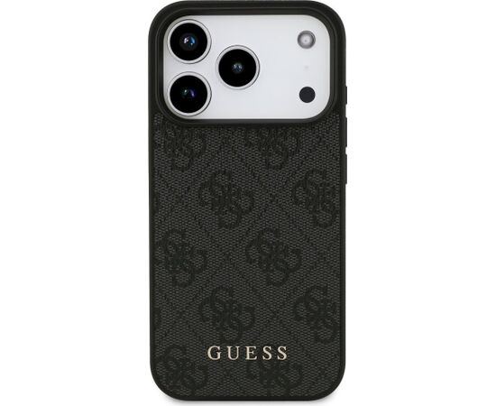 Guess 4G Classic Case Aizsargapvalks priekš iPhone 18 Pro / iPhone 17 Pro / melns Neoriģinālie Maciņi