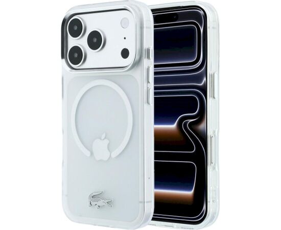 Lacoste IML Frosted MagSafe Aizsargapvalks priekš iPhone 18 Pro Max / 17 Pro Max / caurspīdīgs Neoriģinālie Maciņi