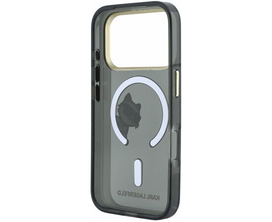 Karl Lagerfeld IML Choupette Peekaboo Magsafe Case Aizsargapvalks priekš iPhone 18 Pro Max / melns Neoriģinālie Maciņi