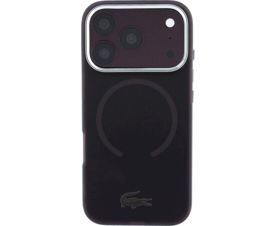 Lacoste IML Frosted MagSafe Aizsargapvalks priekš iPhone 18 Pro / 17 Pro / bordo Neoriģinālie Maciņi