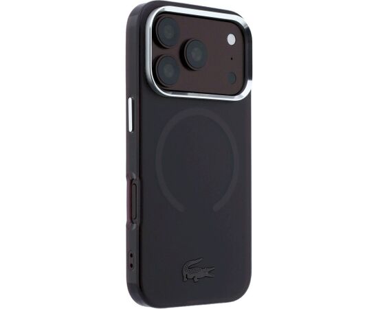 Lacoste IML Frosted MagSafe Aizsargapvalks priekš iPhone 18 Pro / 17 Pro / bordo Neoriģinālie Maciņi