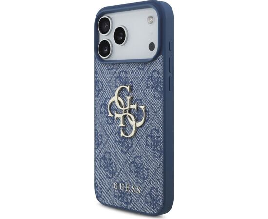 Guess 4G Big Logo Case Aizsargapvalks priekš iPhone 18 Pro Max / iPhone 17 Pro Max / zils Neoriģinālie Maciņi