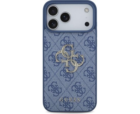 Guess 4G Big Logo Case Aizsargapvalks priekš iPhone 18 Pro Max / iPhone 17 Pro Max / zils Neoriģinālie Maciņi