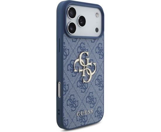 Guess 4G Big Logo Case Aizsargapvalks priekš iPhone 18 Pro Max / iPhone 17 Pro Max / zils Neoriģinālie Maciņi