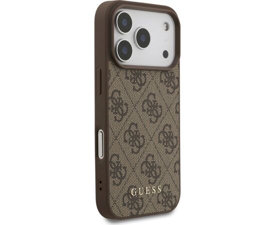 Guess 4G Classic Case Aizsargapvalks priekš iPhone 18 Pro / iPhone 17 Pro / brūns Neoriģinālie Maciņi