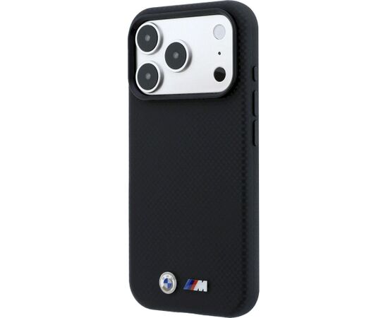 BMW M Quadrille Kevlar Metal Logo MagSafe Case Aizsargapvalks priekš iPhone 18 Pro Max / 17 Pro Max / melns Neoriģinālie Maciņi