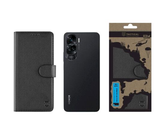 Tactical Field Notes Aizsargapvalks priekš Honor 90 Lite / melns Neoriģinālie Maciņi