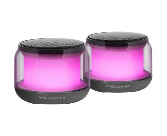 Mars Gaming MSAURA USB DSP Stereo Datoru skaļruni 15W / RGB / Bluetooth 5.3 Jaunumi - Audio-Video
