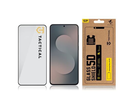Tactical Glass Shield 5D Aizsargstikls priekš Samsung Galaxy S25 FE Ekrānu aizsardzība