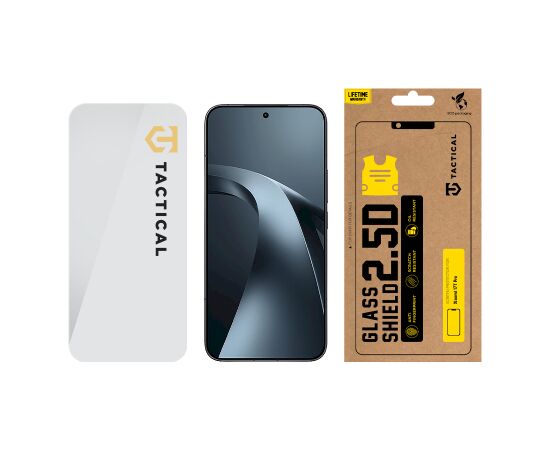 Tactical Glass Shield 2.5D Aizsargstikls priekš Xiaomi 17T Pro Ekrānu aizsardzība
