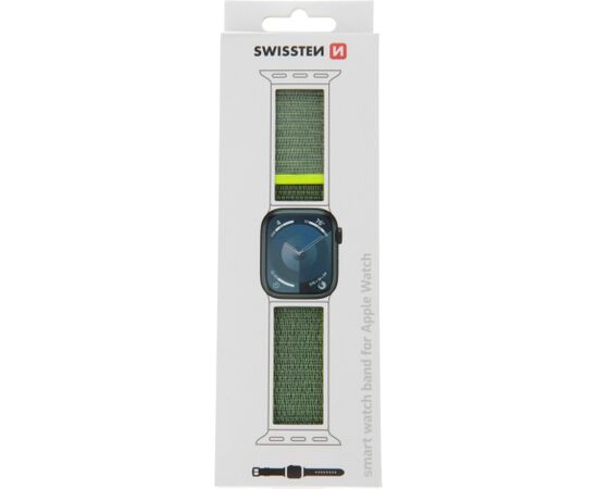 Swissten Нейлоновый Pемешок для Apple Watch 38 / 40 / 41 mm Smart pūlksteņu aksesuāri