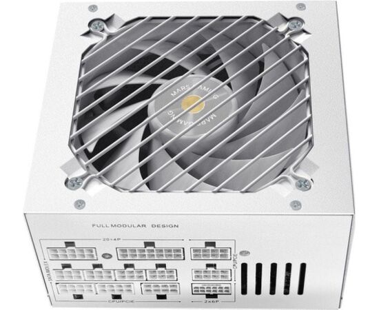 Mars Gaming MPB1000PSIW Fully Modular Power Supply 1000W ATX 3.1 / PCIe 5.1 / 140mm Datoru barošanas bloki