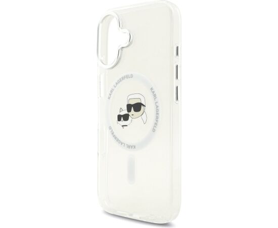 Karl Lagerfeld IML K&CH Heads Metal Frame MagSafe Case Aizsargapvalks priekš iPhone 17 / caurspīdīgs Neoriģinālie Maciņi