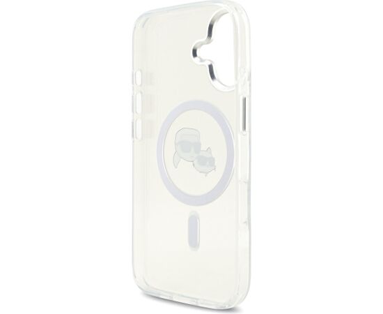 Karl Lagerfeld IML K&CH Heads Metal Frame MagSafe Case Aizsargapvalks priekš iPhone 17 / caurspīdīgs Neoriģinālie Maciņi