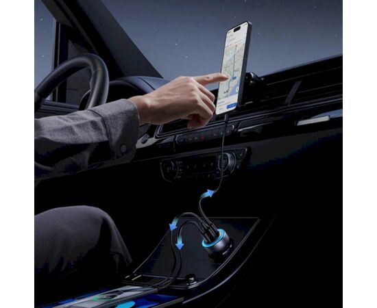 UGREEN EC307 Auto lādētājs USB-A + 2x USB-C 30W Telefonu lādētāji 12v Automašīnām