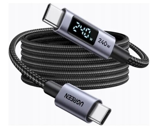 UGREEN L530 USB-C uz USB-C kabelis 3m Data USB kabeļi
