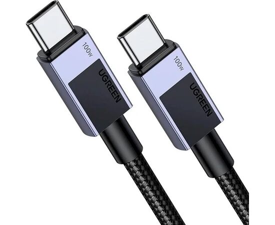 UGREEN L512 Кабель USB-C - USB-C PD 100W 0.5 m / серый Дата USB-кабели