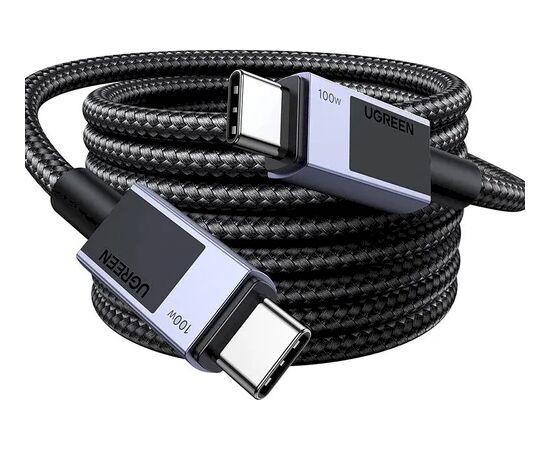 UGREEN L512 Кабель USB-C - USB-C PD 100W 0.5 m / серый Дата USB-кабели