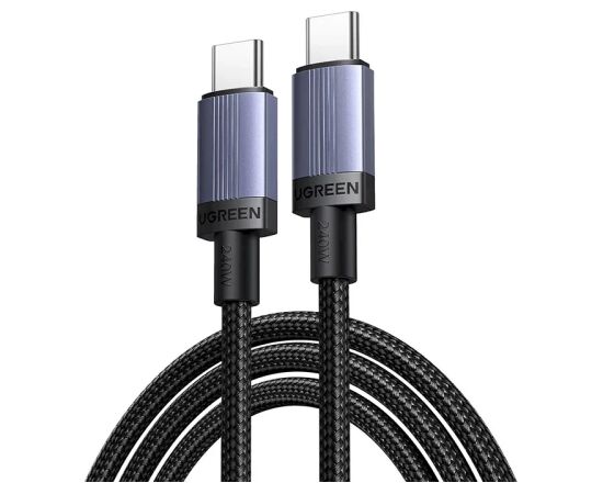 Ugreen L532 USB-C uz USB-C kabelis PD 240W 480Mbps 3m pelēks Data USB kabeļi