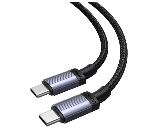 Ugreen L532 USB-C uz USB-C kabelis PD 240W 480Mbps 3m pelēks Data USB kabeļi