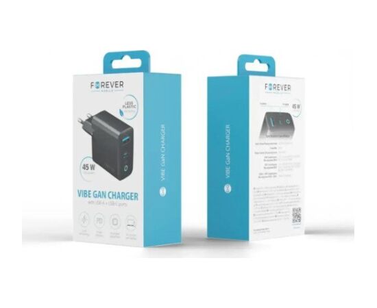 Forever Vibe-TC45AC Tīkla lādētājs 45W Telefonu lādētāji 220v