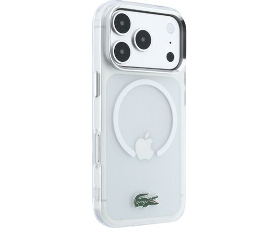 Lacoste IML Frosted Laquer Logo MagSafe Case Aizsargapvalks priekš iPhone 18 Pro Max / 17 Pro Max / caurspīdīgs Neoriģinālie Maciņi