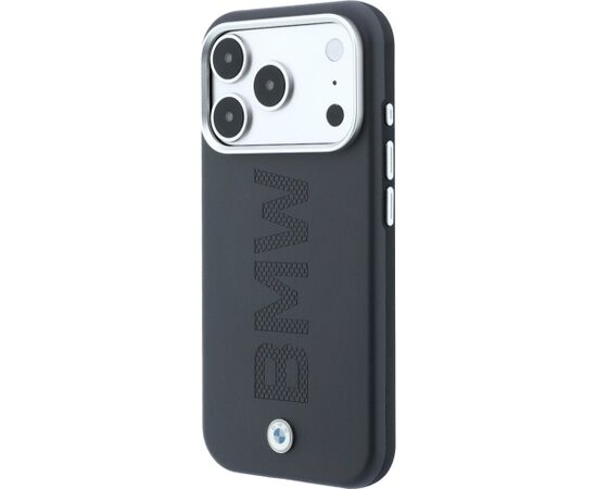 BMW Sign Centered Deboss MagSafe Case Aizsargapvalks priekš iPhone 18 Pro / 17 Pro / pelēks Neoriģinālie Maciņi