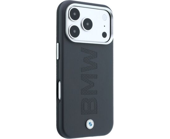 BMW Sign Centered Deboss MagSafe Case Aizsargapvalks priekš iPhone 18 Pro / 17 Pro / pelēks Neoriģinālie Maciņi
