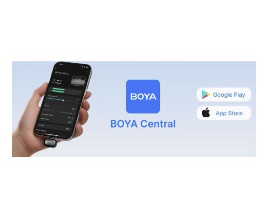 Boya mini 2-01 AI Powered Noise Cancellation Lightning un USB-C Bezvadu mikrofons Mikrofoni