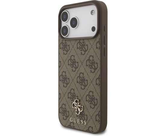 Guess 4G Small Classic Logo MagSafe Aizsargapvalks priekš iPhone 18 Pro Max / 17 Pro Max / brūns Neoriģinālie Maciņi
