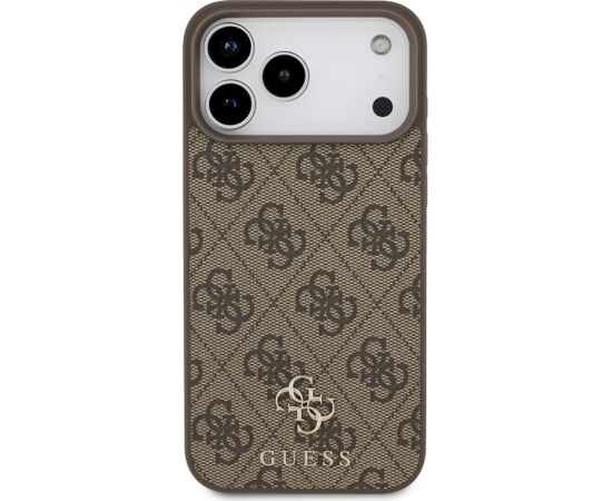 Guess 4G Small Classic Logo MagSafe Aizsargapvalks priekš iPhone 18 Pro Max / 17 Pro Max / brūns Neoriģinālie Maciņi