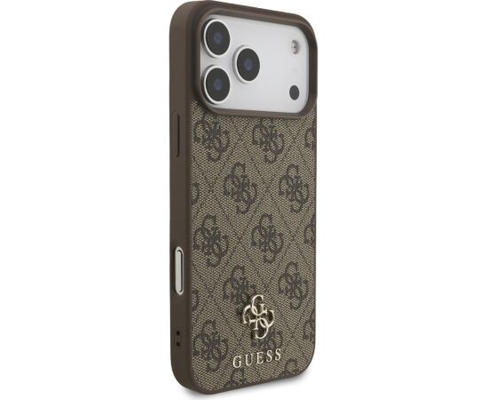 Guess 4G Small Classic Logo MagSafe Aizsargapvalks priekš iPhone 18 Pro Max / 17 Pro Max / brūns Neoriģinālie Maciņi