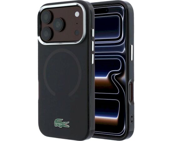 Lacoste IML Frosted Laquer Logo MagSafe Case Aizsargapvalks priekš iPhone 18 Pro Max / 17 Pro Max / bordo Neoriģinālie Maciņi
