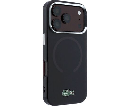 Lacoste IML Frosted Laquer Logo MagSafe Case Aizsargapvalks priekš iPhone 18 Pro Max / 17 Pro Max / bordo Neoriģinālie Maciņi