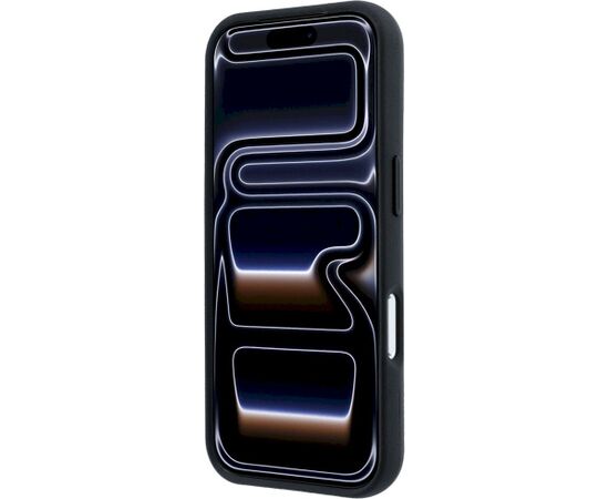 Mercedes Leather with Ring Stand MagSafe Aizsargapvalks priekš iPhone 18 Pro / 17 Pro / melns Neoriģinālie Maciņi