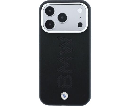 BMW Sign Centered Deboss MagSafe Aizsargapvalks priekš iPhone 18 Pro Max / 17 Pro Max / melns Neoriģinālie Maciņi