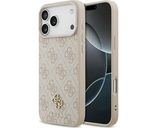 Guess 4G Small Classic Logo MagSafe Case Aizsargapvalks priekš iPhone 18 Pro Max / 17 Pro Max / rozā Neoriģinālie Maciņi