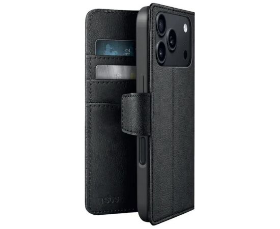 SBS Wallet Classic Mag, MagSafe, iPhone 18 Pro, black - Smartphone cover Oriģinālie maciņi