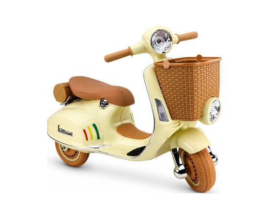 Lean Cars Scooter XW-03 35W Beige Battery Scooter Новости - Детские товары