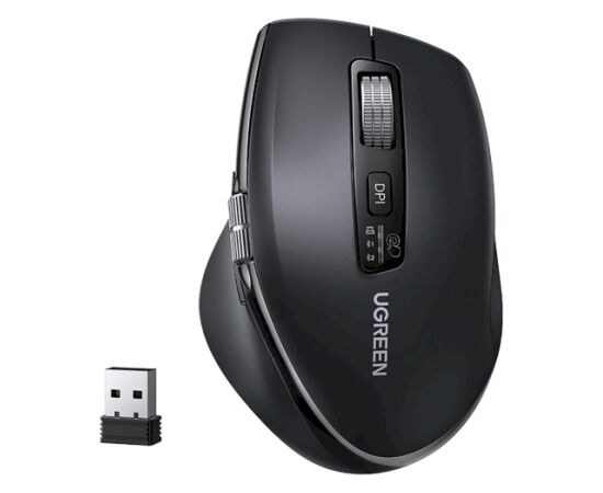 UGREEN M751 Bezvadu pele 5000DPI BT / Wi-Fi / melna Peles, ievadierīces
