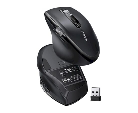 UGREEN M751 Bezvadu pele 5000DPI BT / Wi-Fi / melna Peles, ievadierīces